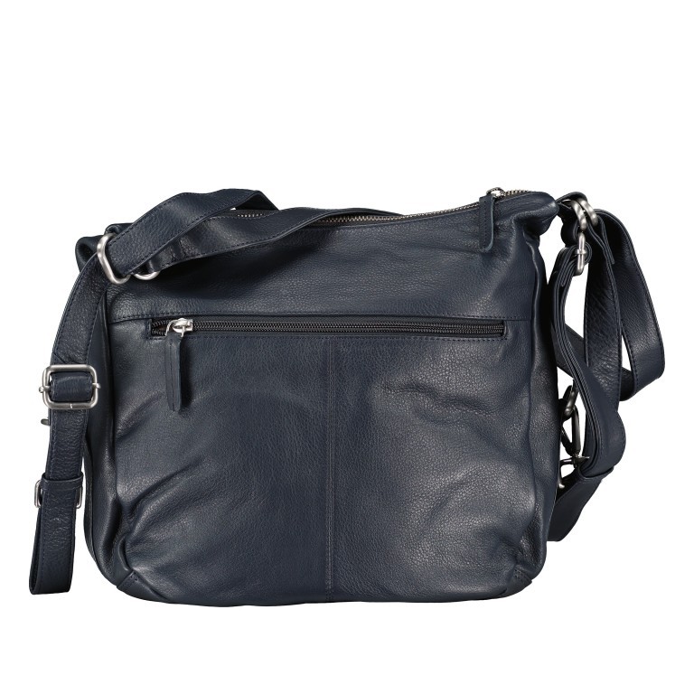 Beuteltasche / Rucksack Dark Blue, Farbe: blau/petrol, Marke: Hausfelder Manufaktur, EAN: 4065646015104, Abmessungen in cm: 28x29x8, Bild 3 von 7