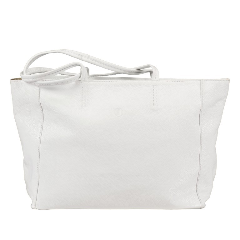 Shopper Weiß, Farbe: weiß, Marke: Hausfelder Manufaktur, EAN: 4065646015159, Abmessungen in cm: 36x30x14, Bild 1 von 5