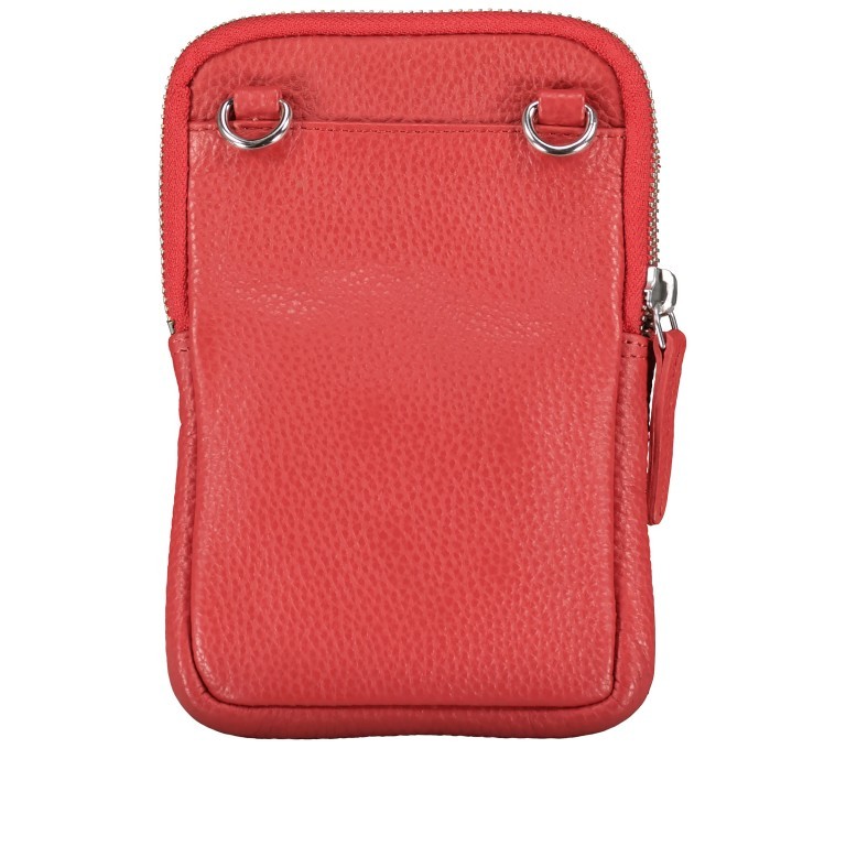 Handytasche Pure Red, Farbe: rot/weinrot, Marke: Hausfelder Manufaktur, EAN: 4065646007291, Abmessungen in cm: 11x17x2, Bild 3 von 6