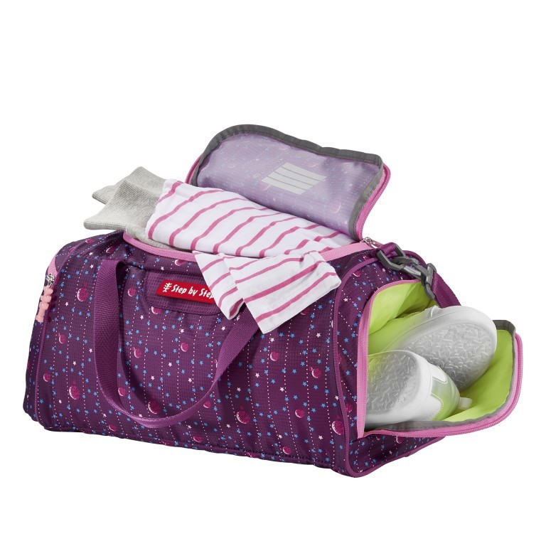 Sporttasche Dreamy Unicorn Nuala, Farbe: flieder/lila, Marke: Step by Step, EAN: 4047443418395, Abmessungen in cm: 38x20x23, Bild 2 von 2