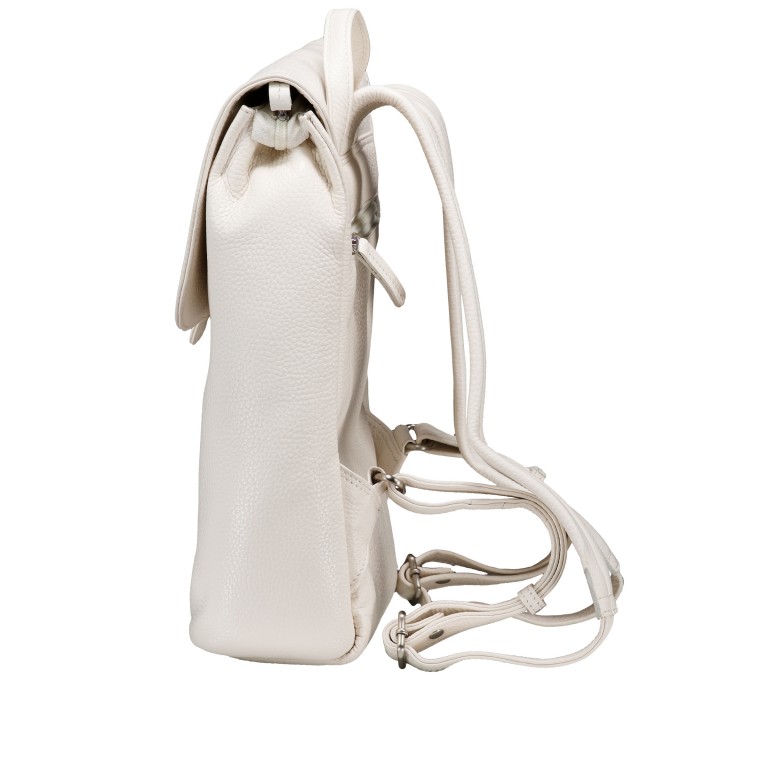 Rucksack Ecru, Farbe: weiß, Marke: Hausfelder Manufaktur, EAN: 4065646015265, Abmessungen in cm: 22.5x31x9.5, Bild 3 von 6