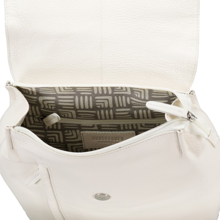 Rucksack Ecru, Farbe: weiß, Marke: Hausfelder Manufaktur, EAN: 4065646015265, Abmessungen in cm: 22.5x31x9.5, Bild 6 von 6