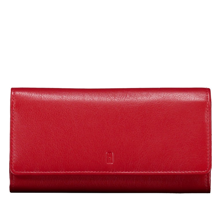 Geldbörse Nappa mit RFID-Schutz Rot, Farbe: rot/weinrot, Marke: Hausfelder Manufaktur, EAN: 4065646014534, Abmessungen in cm: 19x10.5x3, Bild 1 von 4