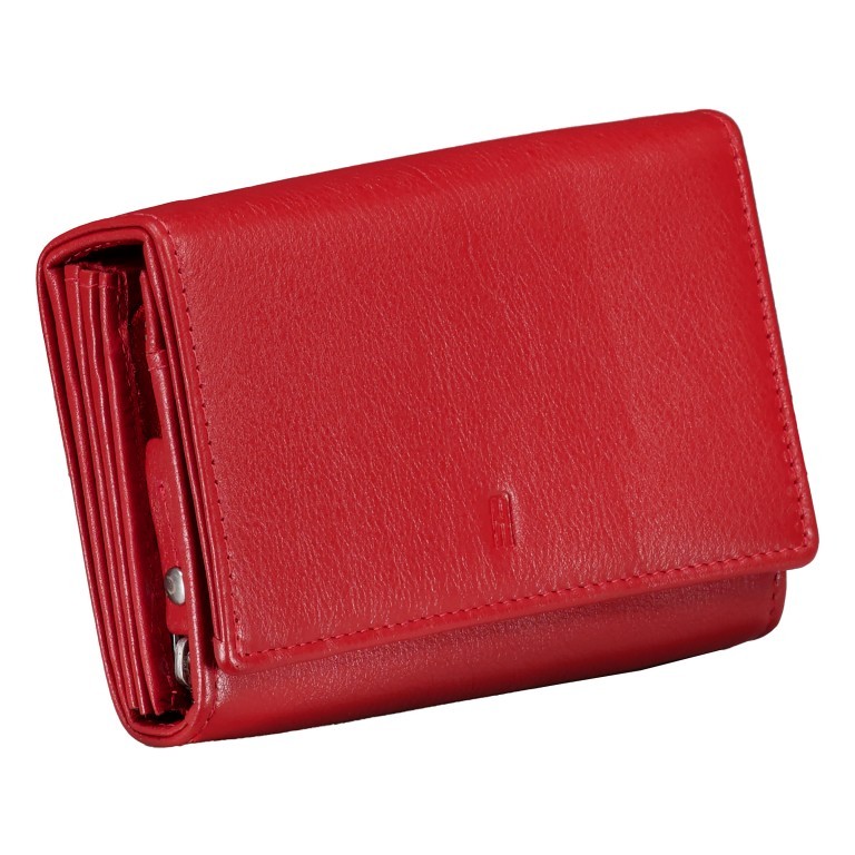 Geldbörse Nappa mit RFID-Schutz Rot, Farbe: rot/weinrot, Marke: Hausfelder Manufaktur, EAN: 4065646014732, Abmessungen in cm: 15x10x3, Bild 2 von 4