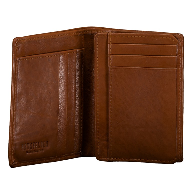 Karten-/Ausweisetui Riley mit RFID-Schutz Cognac, Farbe: cognac, Marke: Hausfelder Manufaktur, EAN: 4065646014800, Abmessungen in cm: 9x11.5x2, Bild 4 von 5