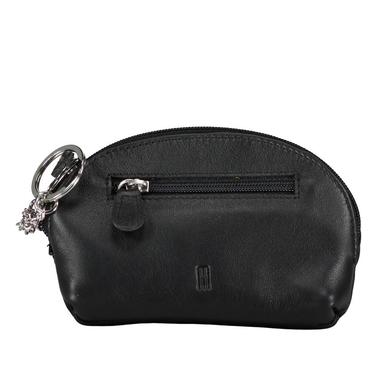 Schlüsseletui Nappa Schwarz, Farbe: schwarz, Marke: Hausfelder Manufaktur, EAN: 4065646014480, Abmessungen in cm: 13x8.5x3, Bild 1 von 4