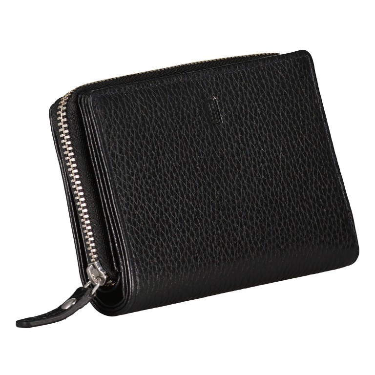 Geldbörse Black, Farbe: schwarz, Marke: Hausfelder Manufaktur, EAN: 4065646014794, Abmessungen in cm: 14.5x9x2, Bild 2 von 5