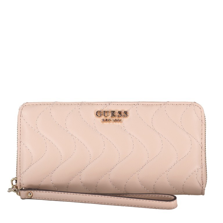 Geldbörse Eco Mai mit Griffschlaufe Rosewood, Farbe: rosa/pink, Marke: Guess, EAN: 0190231725190, Abmessungen in cm: 20.5x10x2.5, Bild 1 von 4
