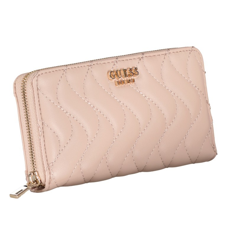 Geldbörse Eco Mai mit Griffschlaufe Rosewood, Farbe: rosa/pink, Marke: Guess, EAN: 0190231725190, Abmessungen in cm: 20.5x10x2.5, Bild 2 von 4