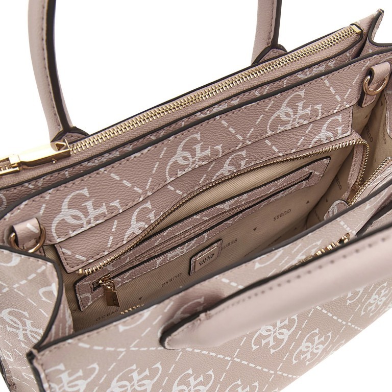 Handtasche Logo Allover Rosewood Logo, Farbe: rosa/pink, Marke: Guess, EAN: 0190231727095, Abmessungen in cm: 32x23.5x12, Bild 3 von 3