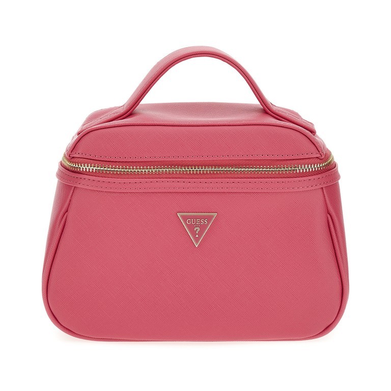 Kosmetikkoffer Saffiano Logo S Magenta, Farbe: rosa/pink, Marke: Guess, EAN: 7622078819365, Abmessungen in cm: 22x16x10.5, Bild 1 von 4