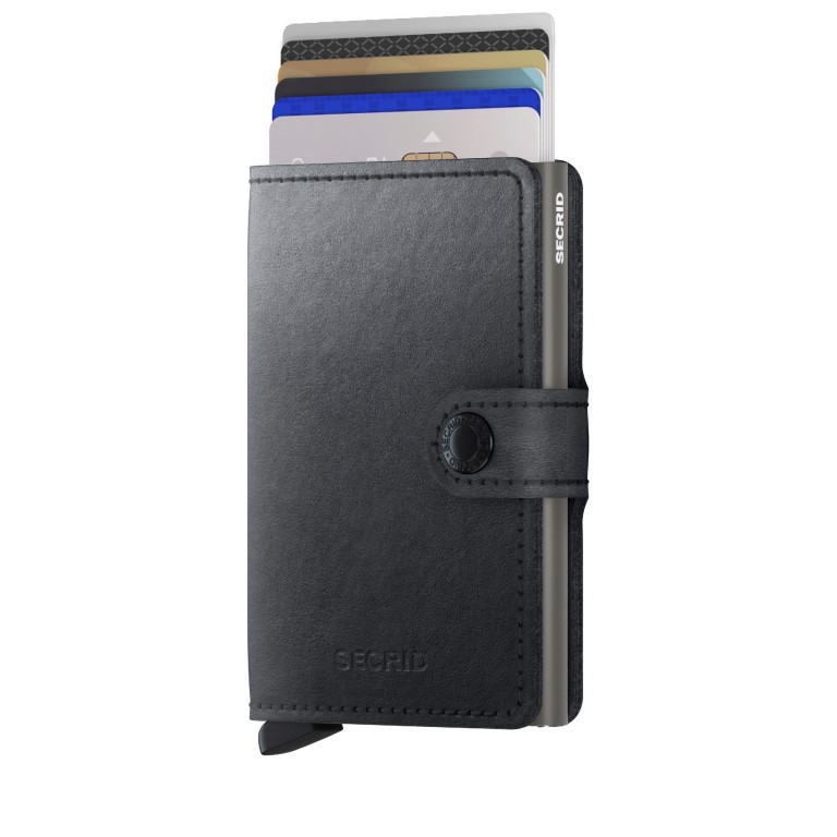 Geldbörse Miniwallet Mirum Plant Based Black, Farbe: schwarz, Marke: Secrid, EAN: 8718215289982, Abmessungen in cm: 6.5x10.2x2.1, Bild 5 von 5