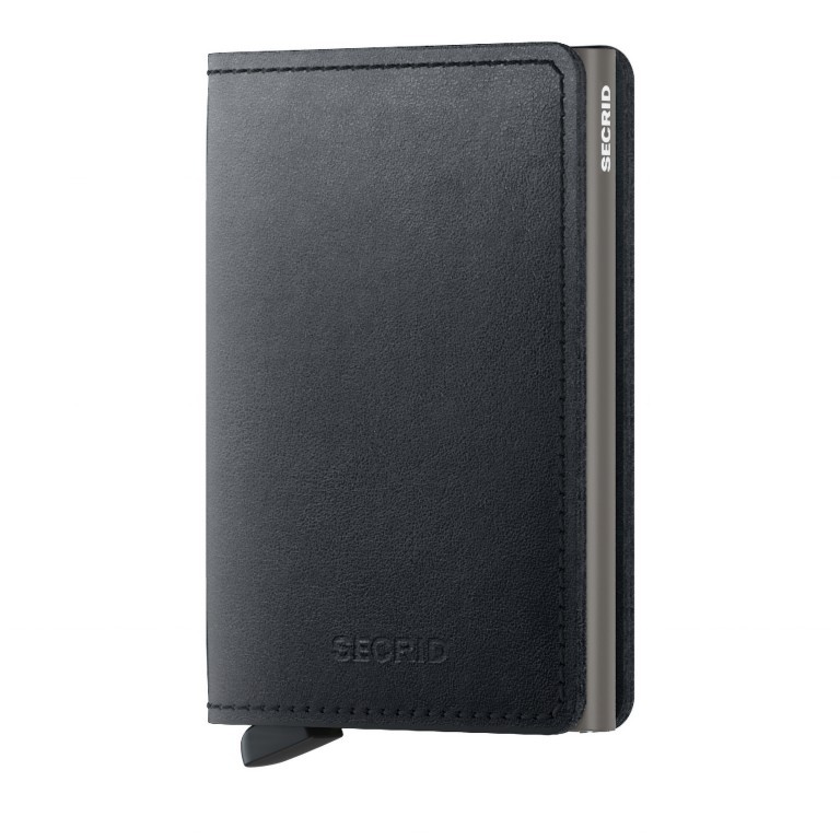 Geldbörse Slimwallet Mirum Plant Based Black, Farbe: schwarz, Marke: Secrid, EAN: 8718215289999, Abmessungen in cm: 6.8x10.2x1.6, Bild 1 von 5