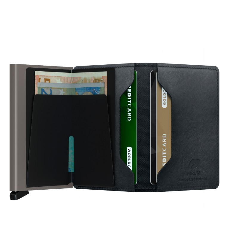 Geldbörse Slimwallet Mirum Plant Based Black, Farbe: schwarz, Marke: Secrid, EAN: 8718215289999, Abmessungen in cm: 6.8x10.2x1.6, Bild 3 von 5