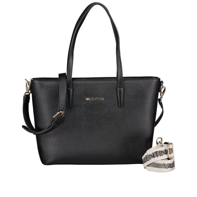 Shopper Zero Relove Recycle Nero, Farbe: schwarz, Marke: Valentino Bags, EAN: 8054942029225, Abmessungen in cm: 35x28x10, Bild 1 von 6