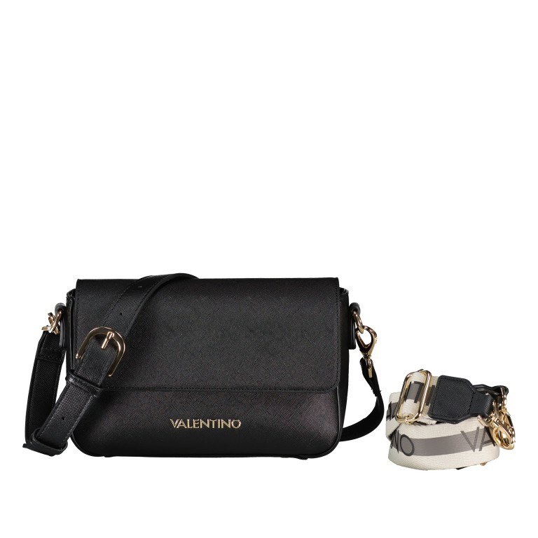 Umhängetasche Zero Relove Recycle Nero, Farbe: schwarz, Marke: Valentino Bags, EAN: 8054942029324, Abmessungen in cm: 23x16x6, Bild 1 von 6