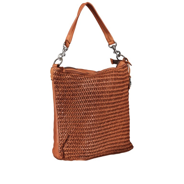 Beuteltasche Soft-Weaving-3 Valerie SW-12108 Charming Cognac, Farbe: cognac, Marke: Harbour 2nd, EAN: 4046478066939, Abmessungen in cm: 32x34x15, Bild 2 von 7