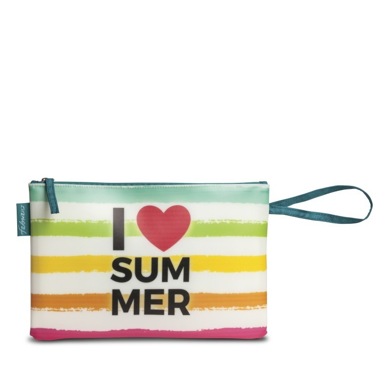 Kulturbeutel Bikini Bag I love Summer, Farbe: bunt, Marke: Fabrizio, Abmessungen in cm: 30x20x1, Bild 1 von 1