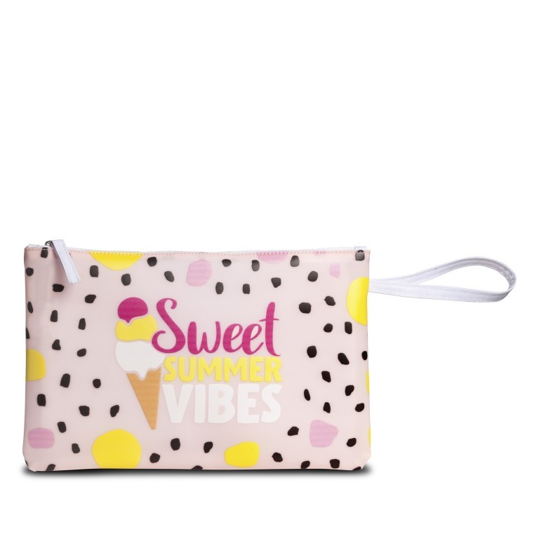 Kulturbeutel Bikini Bag Sweet Summer Vibes, Farbe: rosa/pink, Marke: Fabrizio, Abmessungen in cm: 30x20x1, Bild 1 von 1
