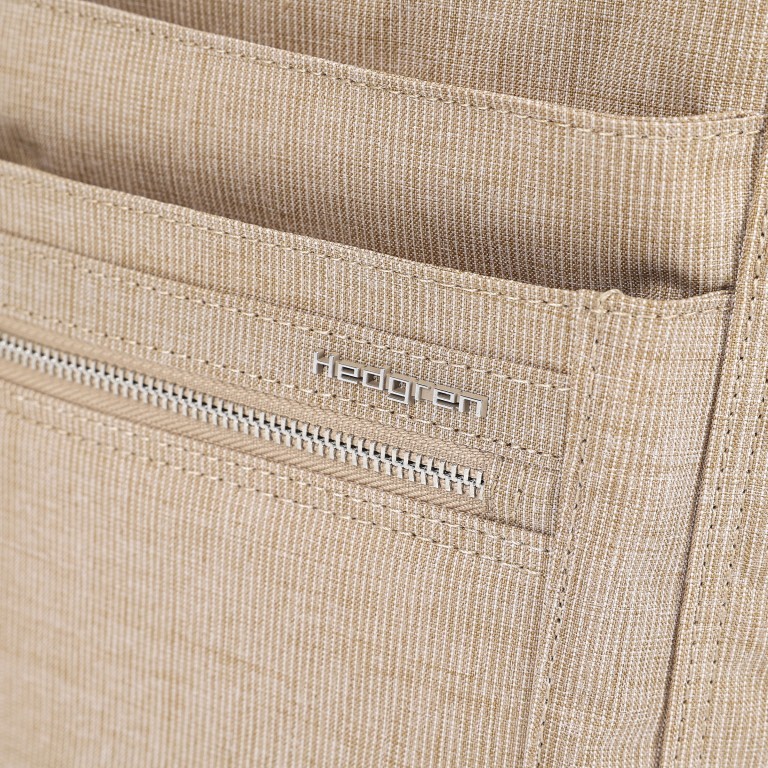 Umhängetasche Inner City Orva mit RFID-Schutz Essence Rattan, Farbe: beige, Marke: Hedgren, EAN: 5413507862630, Abmessungen in cm: 24x25.5x8.5, Bild 9 von 9