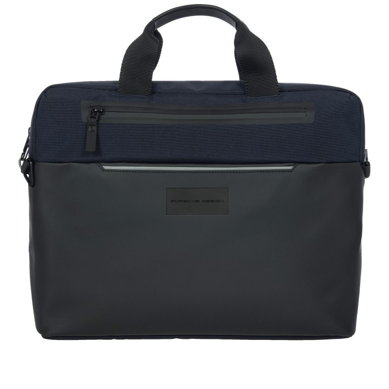 Aktentasche Urban Eco Briefcase M mit Laptopfach 13 Zoll Dark Blue, Farbe: blau/petrol, Marke: Porsche Design, EAN: 4056487017570, Abmessungen in cm: 38x30x10, Bild 1 von 11