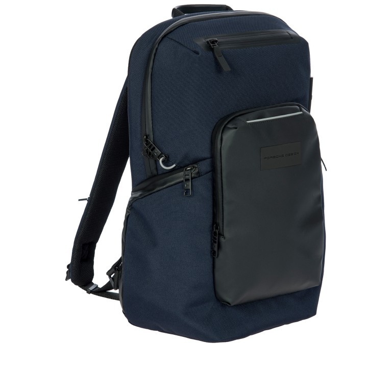 Rucksack Urban Eco Backpack S mit Laptopfach 13 Zoll Dark Blue, Farbe: blau/petrol, Marke: Porsche Design, EAN: 4056487017501, Abmessungen in cm: 29x41x15, Bild 2 von 11