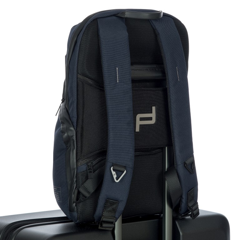 Rucksack Urban Eco Backpack S mit Laptopfach 13 Zoll Dark Blue, Farbe: blau/petrol, Marke: Porsche Design, EAN: 4056487017501, Abmessungen in cm: 29x41x15, Bild 4 von 11
