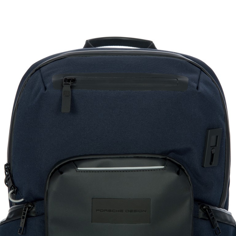 Rucksack Urban Eco Backpack S mit Laptopfach 13 Zoll Dark Blue, Farbe: blau/petrol, Marke: Porsche Design, EAN: 4056487017501, Abmessungen in cm: 29x41x15, Bild 8 von 11