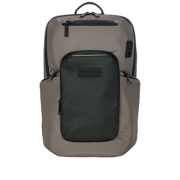 Rucksack Urban Eco Backpack S mit Laptopfach 13 Zoll Stone Grey, Farbe: grau, Marke: Porsche Design, EAN: 4056487038155, Abmessungen in cm: 29x41x15, Bild 1 von 11