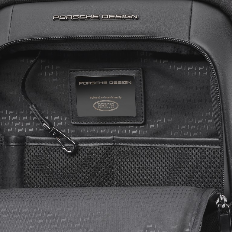 Rucksack Roadster 4.0 Backpack L Black, Farbe: schwarz, Marke: Porsche Design, EAN: 4056487001623, Abmessungen in cm: 36x44x18, Bild 9 von 15