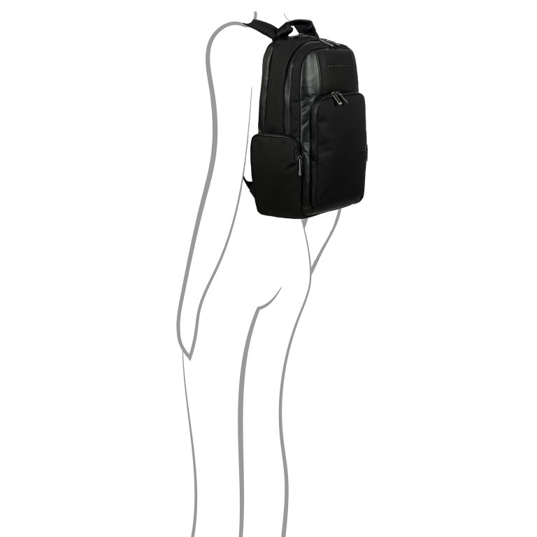 Rucksack Roadster 4.0 Backpack M1 SCHWARZ/Black, Farbe: schwarz, Marke: Porsche Design, EAN: 4056487025957, Abmessungen in cm: 32x43x15, Bild 5 von 10