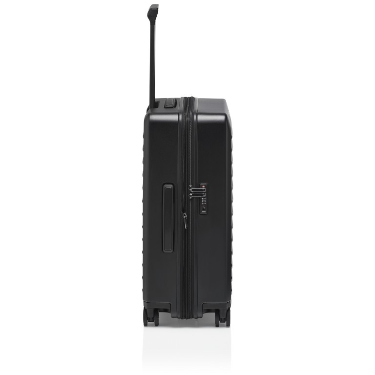 Koffer Roadster Hardcase 4W Trolley M erweiterbar Black, Farbe: schwarz, Marke: Porsche Design, EAN: 4056487000275, Abmessungen in cm: 48x69x28, Bild 3 von 4