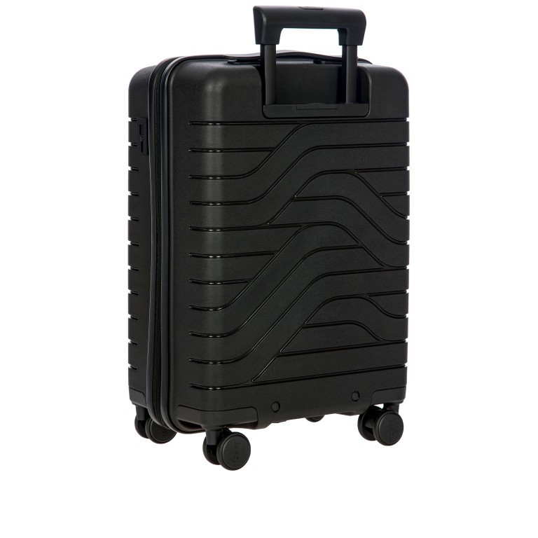 Handgepäck-Trolley B|Y by Brics Ulisse mit Frontfach 55 cm Nero, Farbe: schwarz, Marke: Brics, EAN: 8016623914749, Abmessungen in cm: 37x55x24, Bild 6 von 12