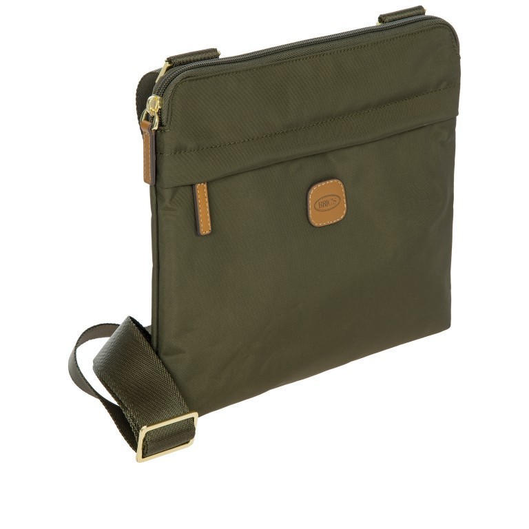 Umhängetasche X-BAG & X-Travel Olive, Farbe: grün/oliv, Marke: Brics, EAN: 8016623909899, Abmessungen in cm: 27.5x24x2, Bild 2 von 7