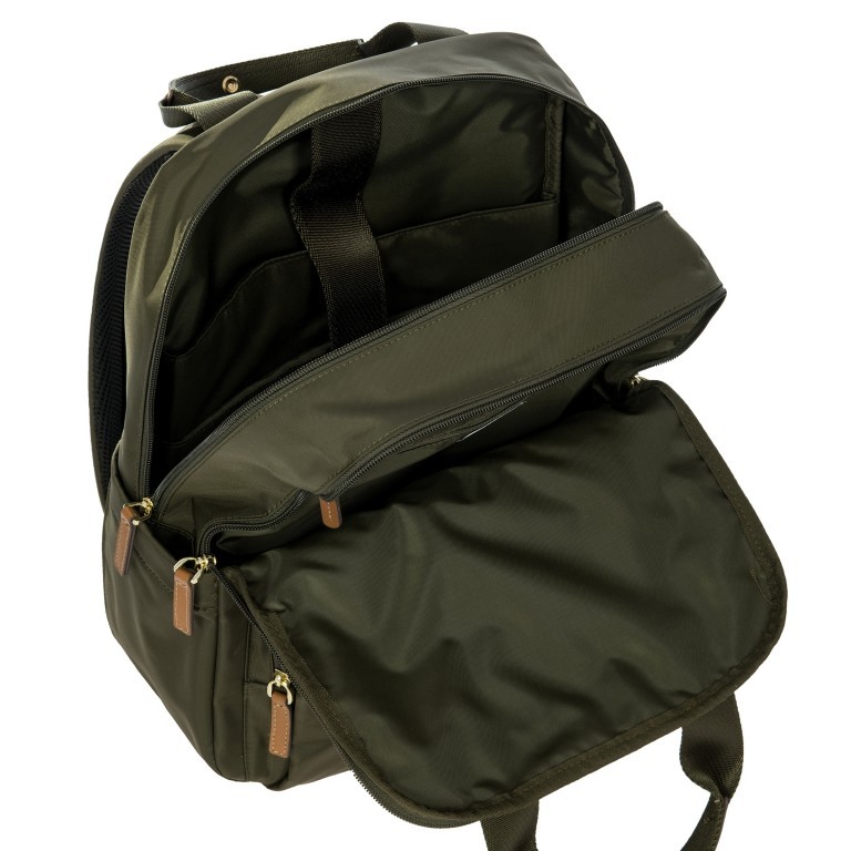 Rucksack X-BAG & X-Travel Urban Backpack Olive, Farbe: grün/oliv, Marke: Brics, EAN: 8016623888057, Abmessungen in cm: 28x36x16, Bild 6 von 7