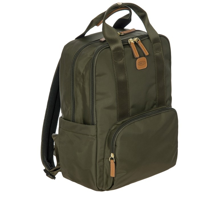 Rucksack X-BAG & X-Travel Urban Backpack Olive, Farbe: grün/oliv, Marke: Brics, EAN: 8016623888057, Abmessungen in cm: 28x36x16, Bild 2 von 7
