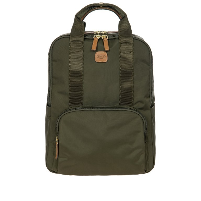 Rucksack X-BAG & X-Travel Urban Backpack Olive, Farbe: grün/oliv, Marke: Brics, EAN: 8016623888057, Abmessungen in cm: 28x36x16, Bild 1 von 7