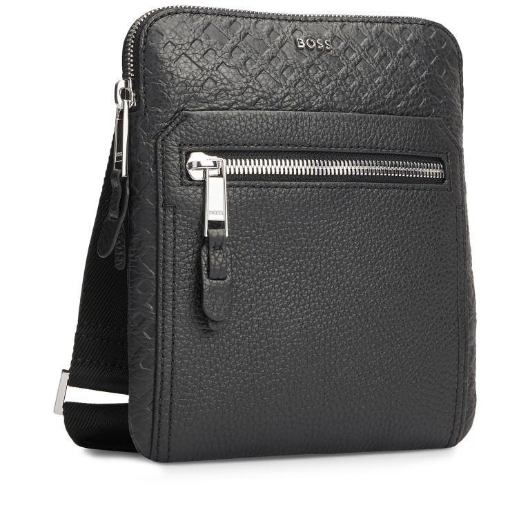 Umhängetasche Highway Crossover Bag Black, Farbe: schwarz, Marke: BOSS, EAN: 4063538647242, Abmessungen in cm: 20x23x2, Bild 2 von 4