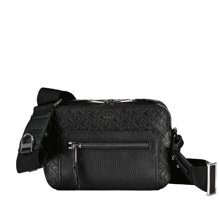 Umhängetasche Highway Crossover Bag M Black, Farbe: schwarz, Marke: BOSS, EAN: 4063538646399, Abmessungen in cm: 23x16x7, Bild 1 von 6
