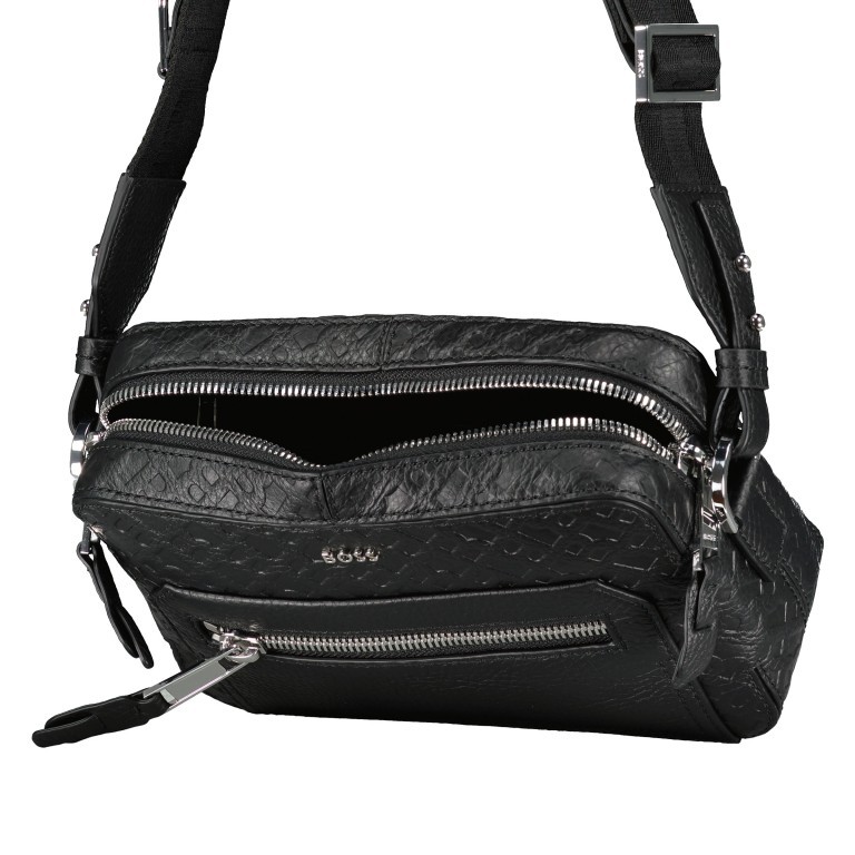 Umhängetasche Highway Crossover Bag M Black, Farbe: schwarz, Marke: BOSS, EAN: 4063538646399, Abmessungen in cm: 23x16x7, Bild 6 von 6