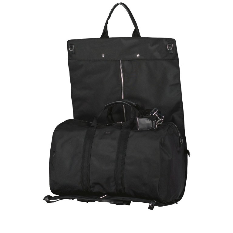 Reisetasche / Kleidersack Highway N_24H 2 in 1 Black, Farbe: schwarz, Marke: Boss, EAN: 4063538647082, Abmessungen in cm: 55x45x31, Bild 10 von 11