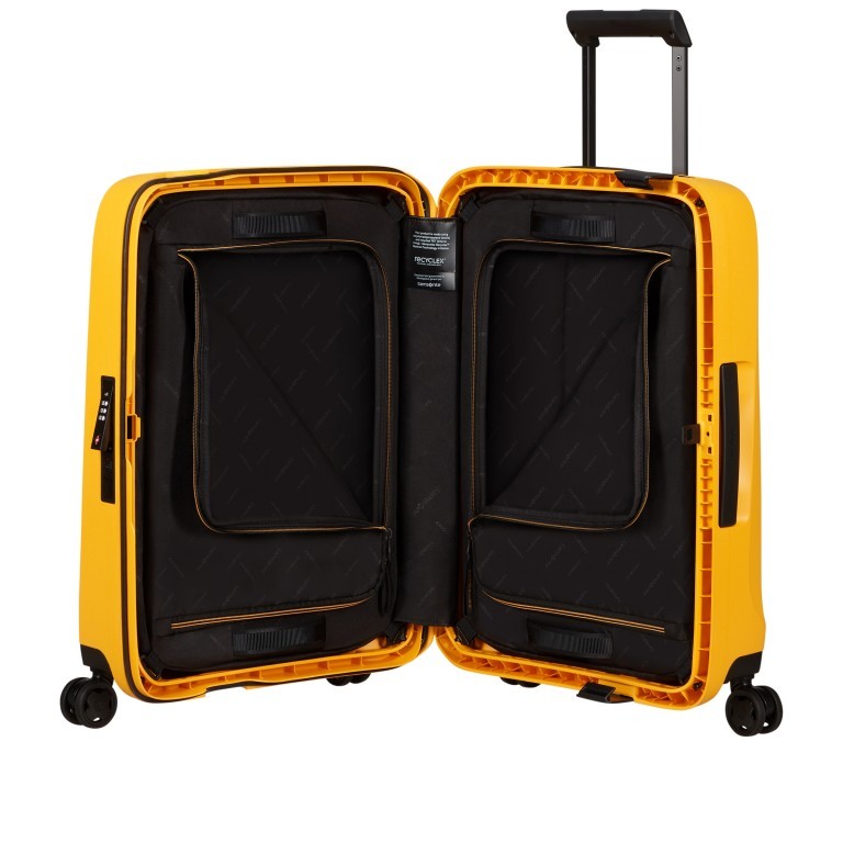 Handgepäck-Trolley Essens Spinner 55 IATA-Maß Radiant Yellow, Farbe: gelb, Marke: Samsonite, EAN: 5400520211538, Abmessungen in cm: 40x55x20, Bild 8 von 17