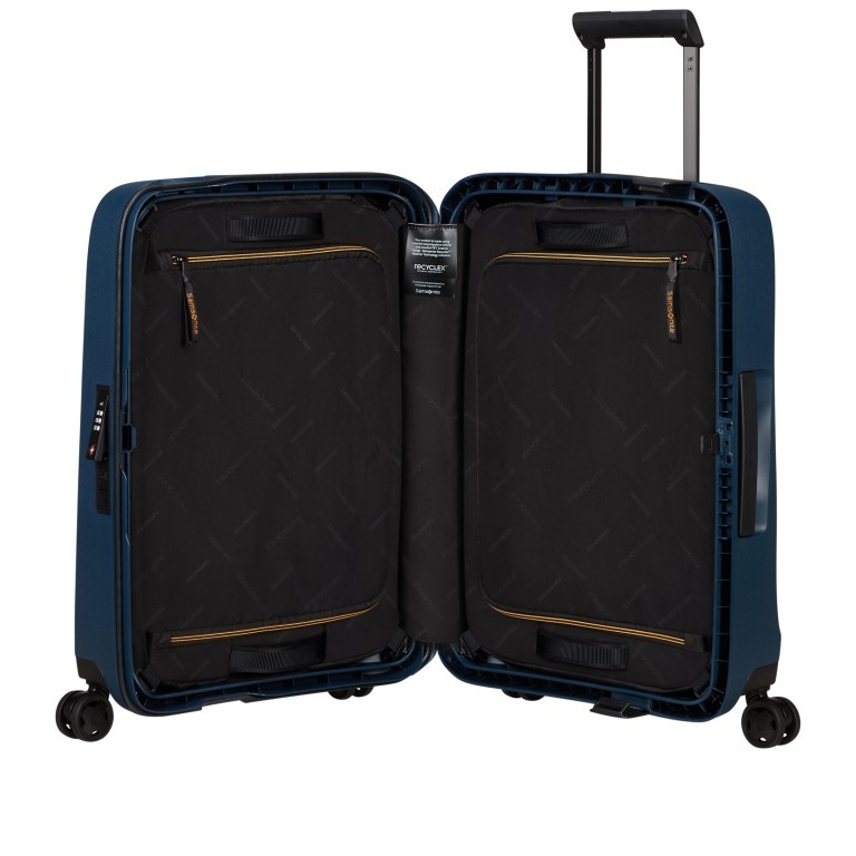 Handgepäck-Trolley Essens Spinner 55 IATA-Maß Midnight Blue, Farbe: blau/petrol, Marke: Samsonite, EAN: 5400520211521, Abmessungen in cm: 40x55x20, Bild 7 von 17