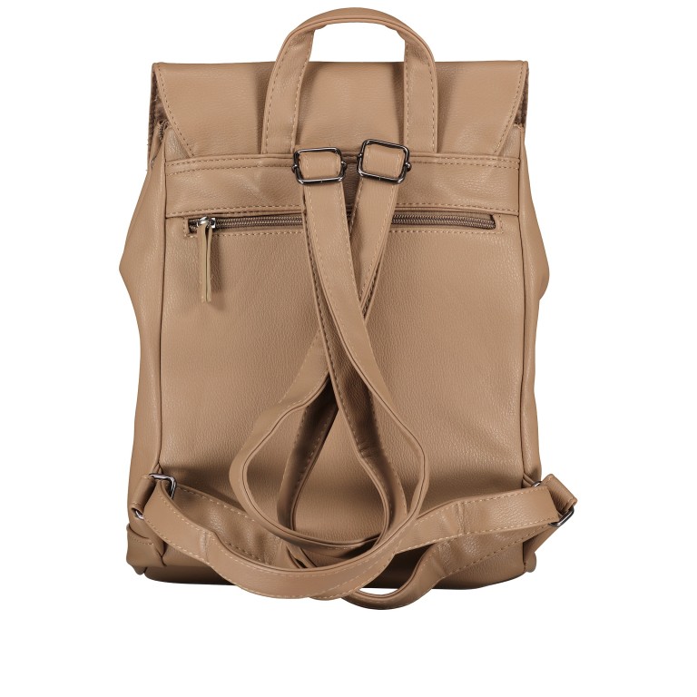 Rucksack Daley F41-1312 Taupe, Farbe: taupe/khaki, Marke: Flanigan, EAN: 4066727002303, Abmessungen in cm: 26x34x12, Bild 3 von 7