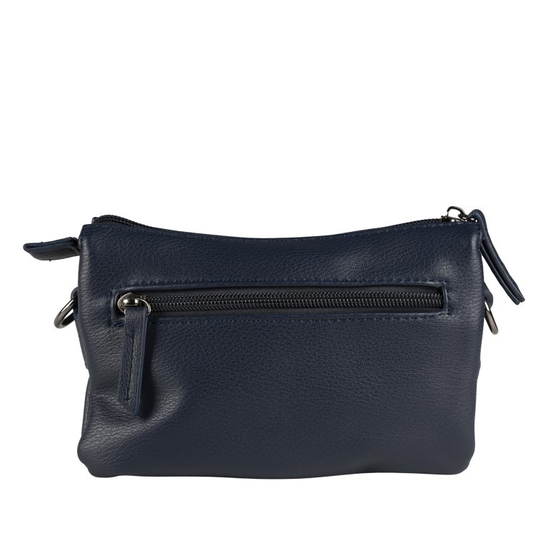 Umhängetasche Larissa F41-1313 mit zwei Schulterriemen Navy, Farbe: blau/petrol, Marke: Flanigan, EAN: 4066727002471, Abmessungen in cm: 18.5x13x7, Bild 3 von 7