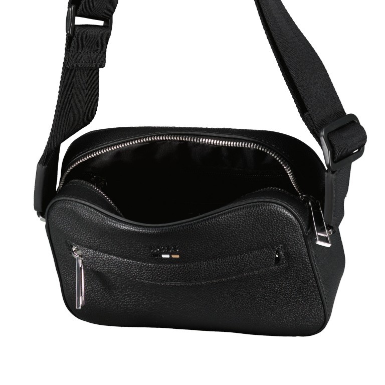 Umhängetasche Ray Crossbody Black, Farbe: schwarz, Marke: BOSS, EAN: 4063544898355, Abmessungen in cm: 20x14x6, Bild 6 von 6