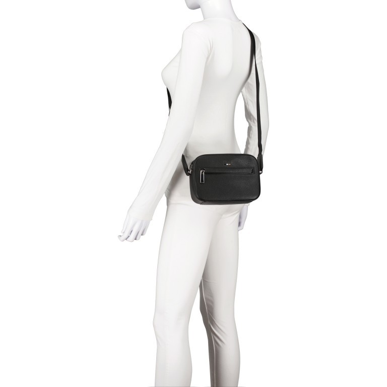 Umhängetasche Ray Crossbody Black, Farbe: schwarz, Marke: BOSS, EAN: 4063544898355, Abmessungen in cm: 20x14x6, Bild 5 von 6