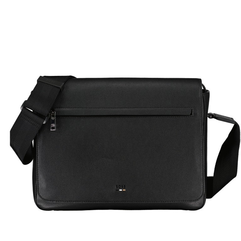 Kuriertasche Ray Messenger Bag Black, Farbe: schwarz, Marke: Boss, EAN: 4063536392526, Abmessungen in cm: 36x27.5x8.5, Bild 1 von 6