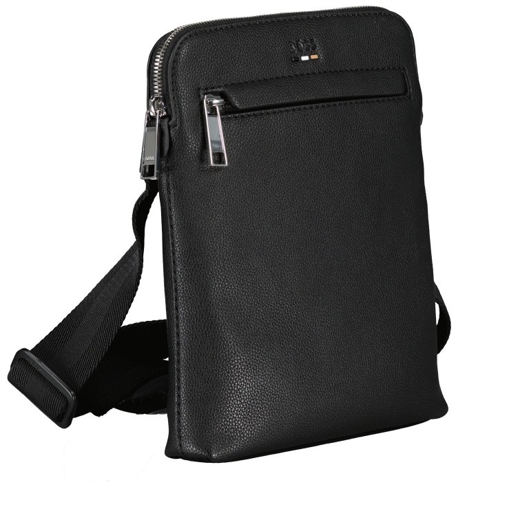 Umhängetasche Ray Zip Envelope Black, Farbe: schwarz, Marke: Boss, EAN: 4063544800112, Abmessungen in cm: 21x24x3.5, Bild 2 von 6