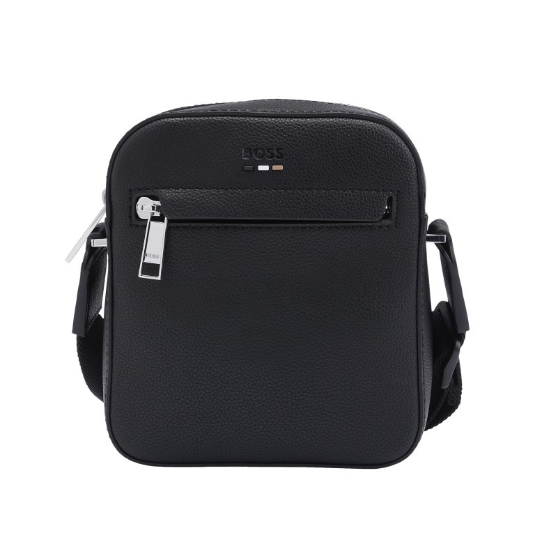 Umhängetasche Ray Reporter Bag Black, Farbe: schwarz, Marke: Boss, EAN: 4063536392281, Abmessungen in cm: 16.5x19x6, Bild 1 von 4